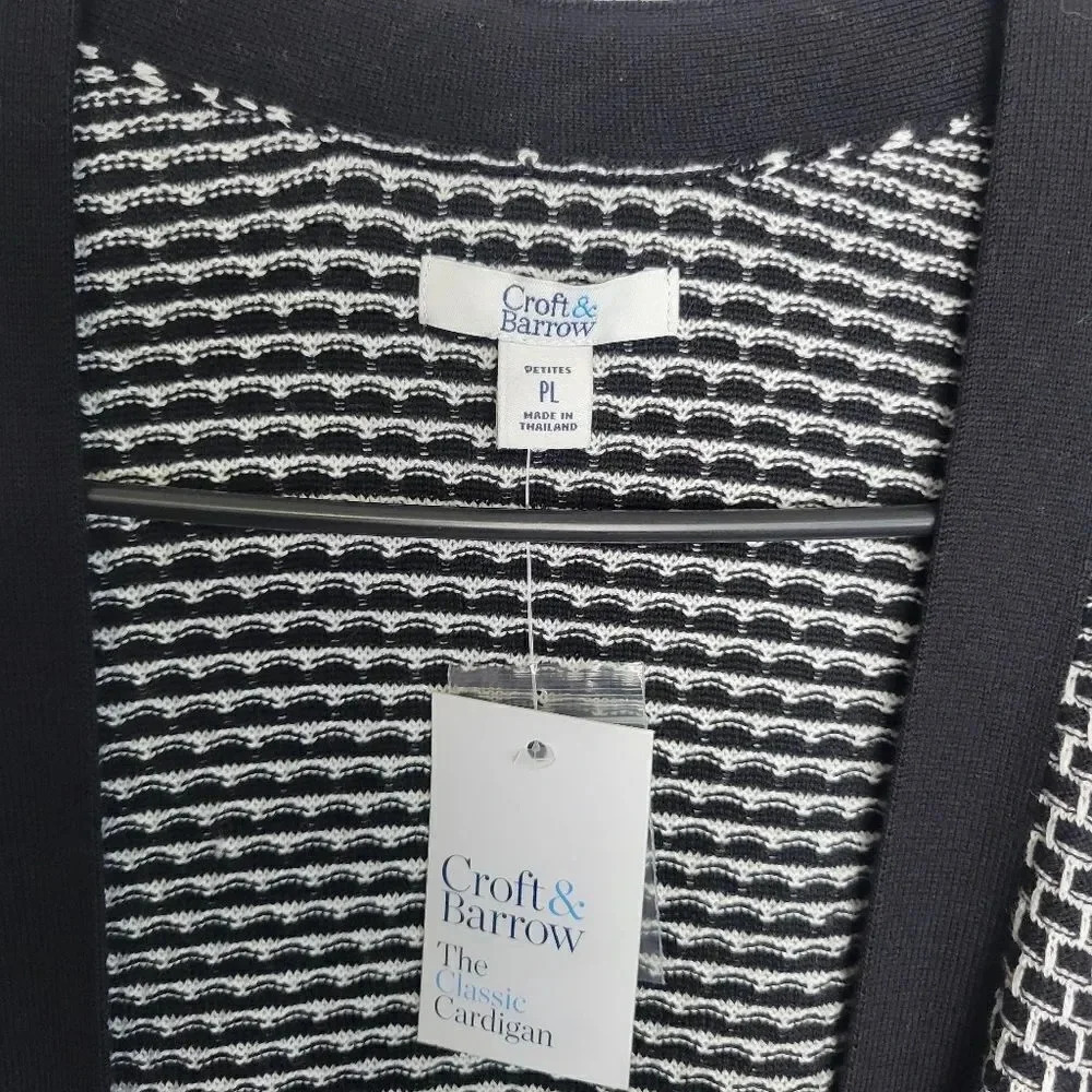 Croft & Barrow Petite Open-Front Cardigan - Picture 2 of 8